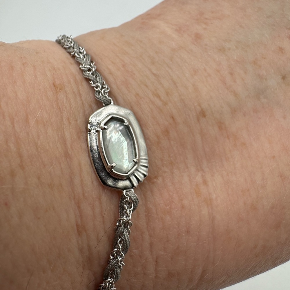 NEW Kendra Scott “Anna” friendship bracelet in silver.